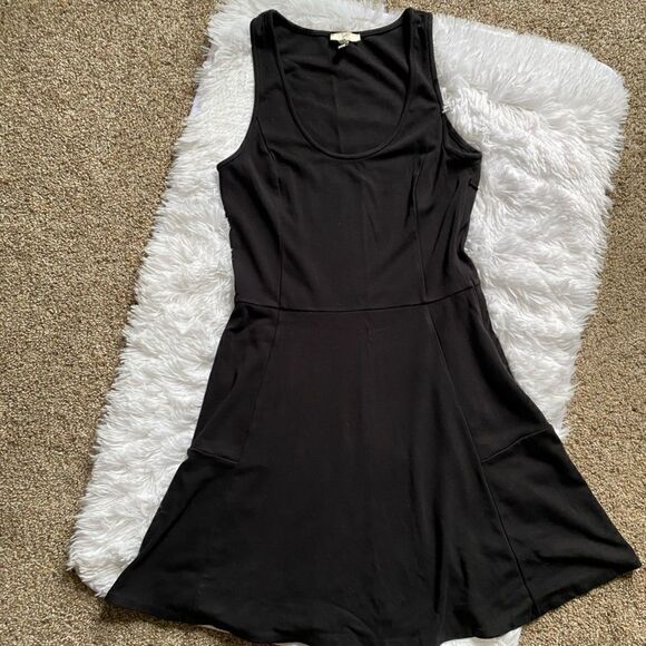 Joie Dress Sleeveless Black Flowy Stretchy Skater Rayon Spandex Women’s Sz Small - Picture 1 of 9